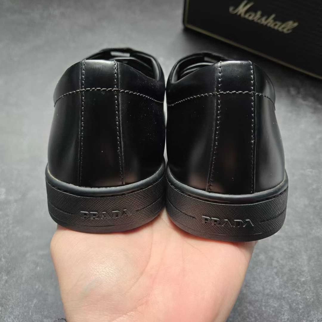 Balenciaga Balenciaga Leather Black Lowtop Sneakers 9 Men Size US 9 / EU 42 - 3 Thumbnail