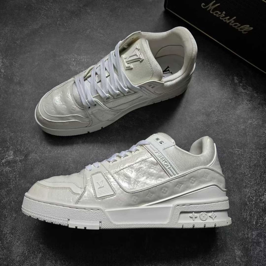 Louis Vuitton Louis Vuitton Training White Lowtop Sneakers 41 Men Size US 8.5 / EU 41-42 - 4 Thumbnail