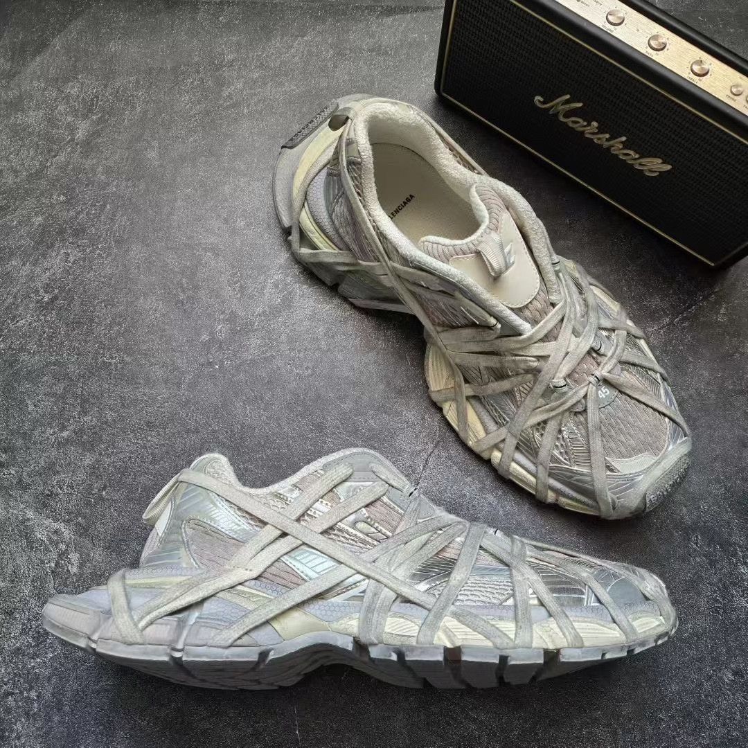 Balenciaga Balenciaga Beige Lowtop Sneakers XXXL Men Size US 10 / EU 43 - 6 Thumbnail