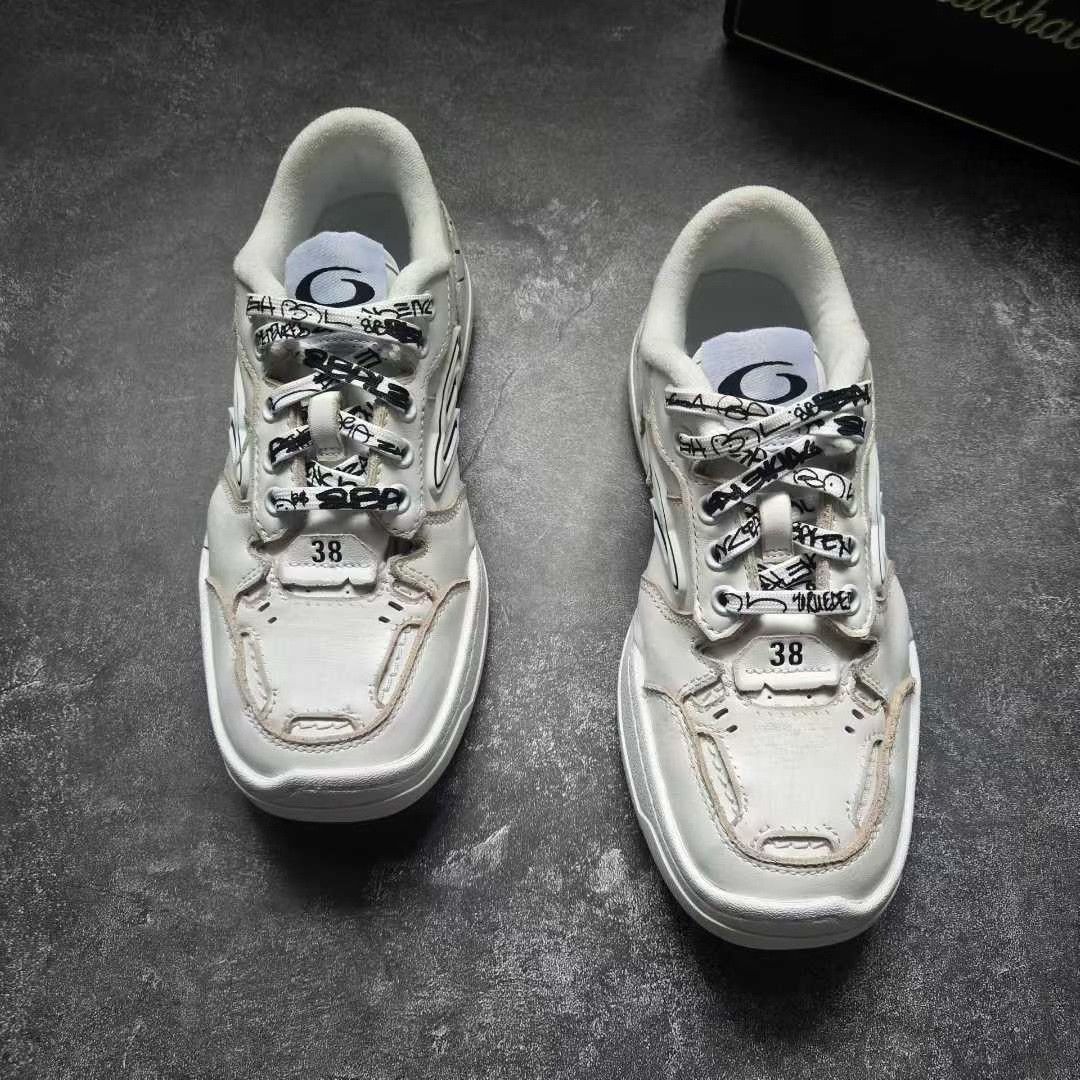 Balenciaga Balenciaga Limited White Lowtop Sneakers 38 Women Size US 7.5 / IT 37.5 - 2 Thumbnail