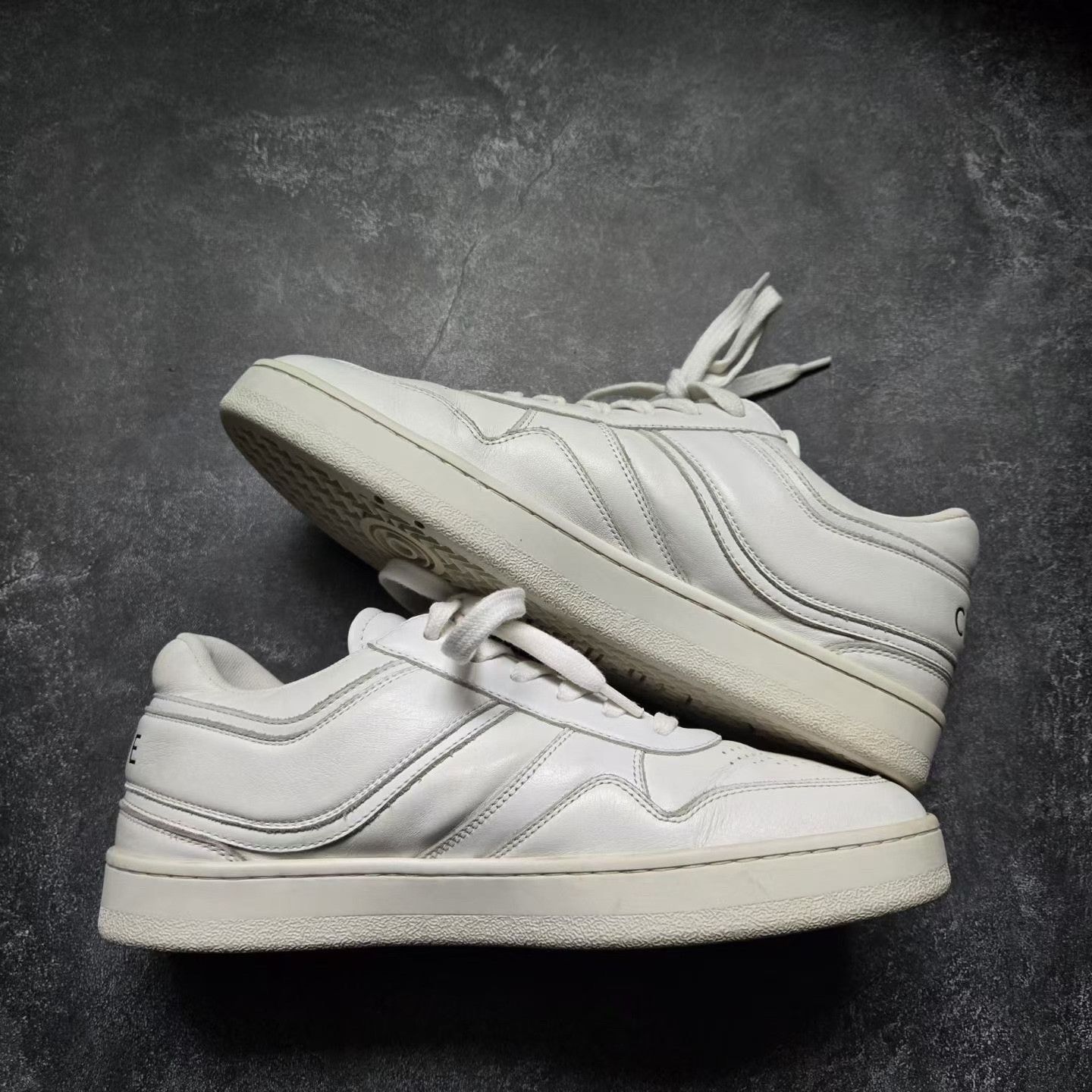 Balenciaga Balenciaga Leather White Lowtop Sneakers 38 Women Size US 7.5 / IT 37.5 - 9 Thumbnail