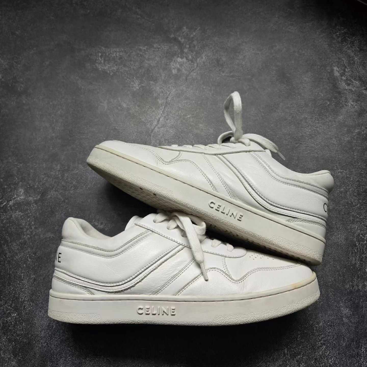 Balenciaga Balenciaga Leather White Lowtop Sneakers 38 Women Size US 7.5 / IT 37.5 - 8 Thumbnail