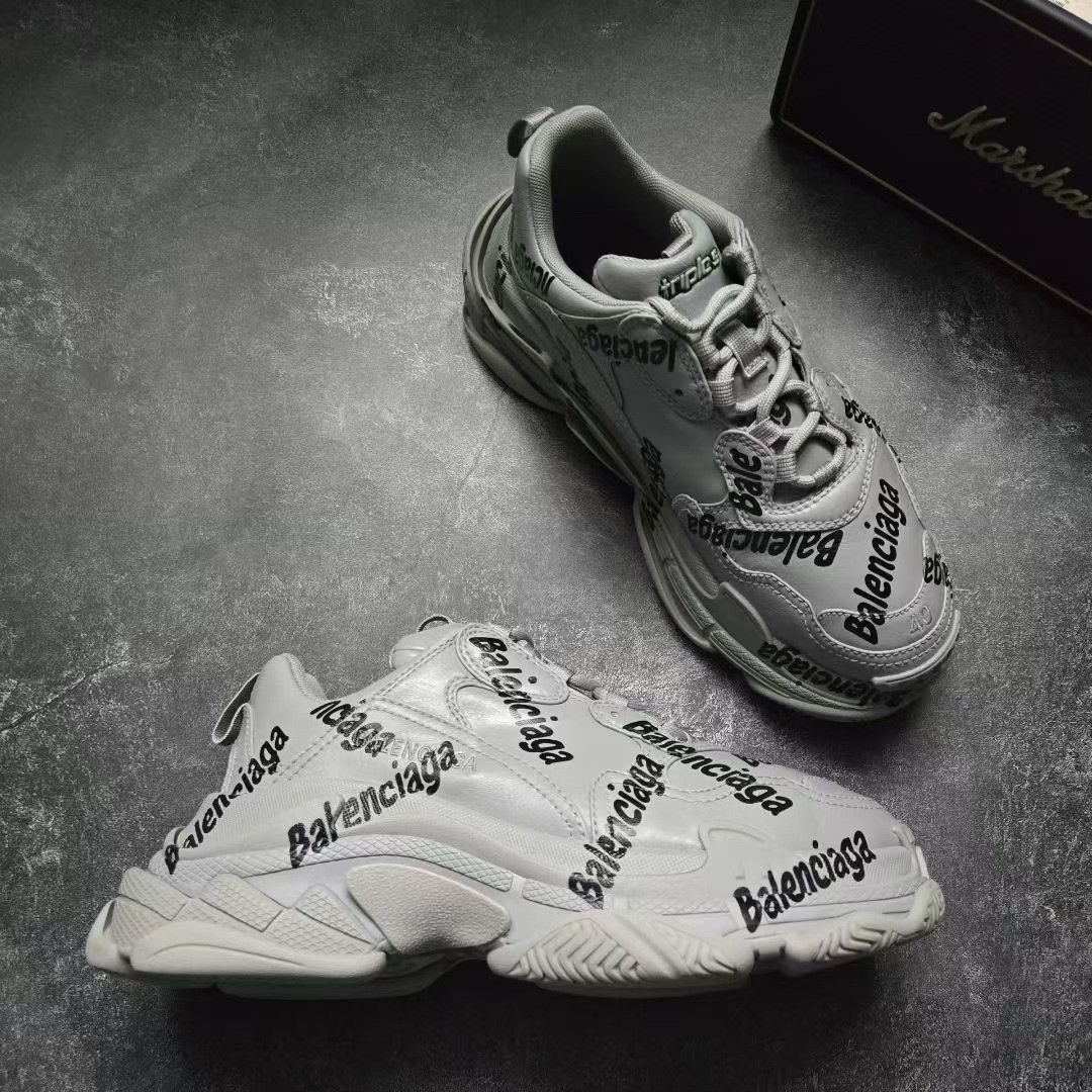 Balenciaga Balenciaga Gray Lowtop Sneakers S Men Size US 10 / EU 43 - 6 Thumbnail