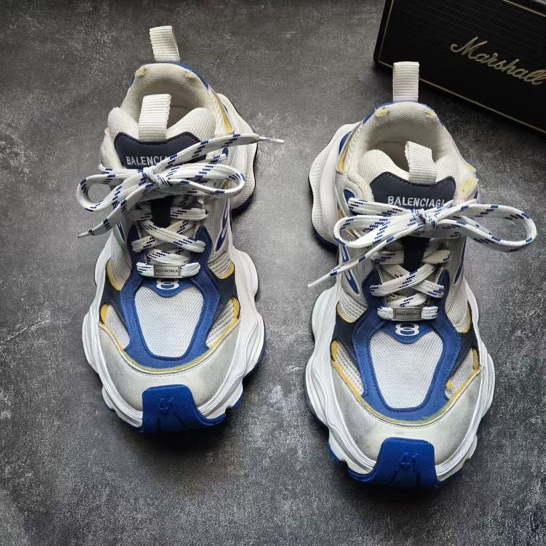 Balenciaga Balenciaga Cargo Blue Lowtop Sneakers 41 Men Size US 8.5 / EU 41-42 - 2 Thumbnail