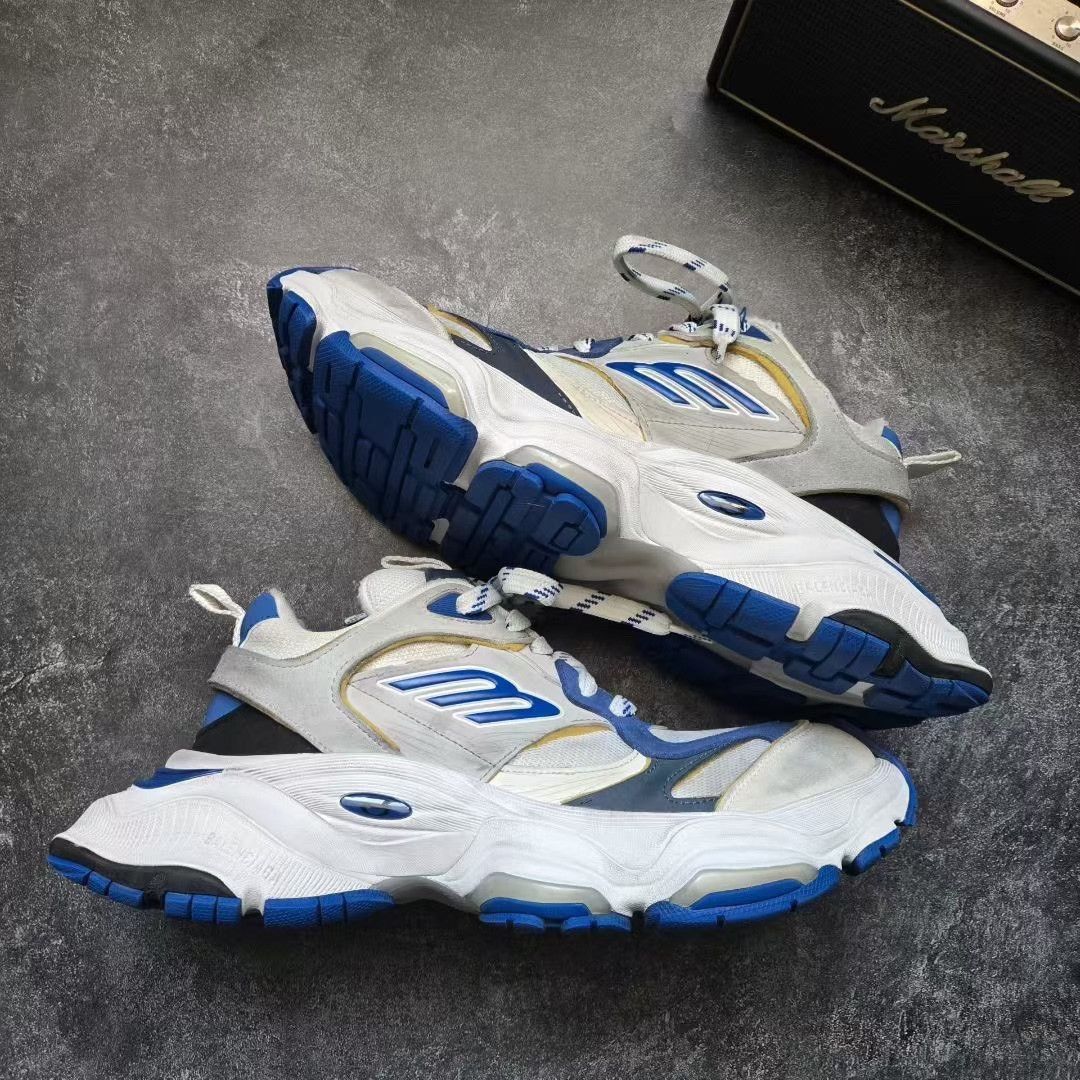 Balenciaga Balenciaga Cargo Blue Lowtop Sneakers 41 Men Size US 8.5 / EU 41-42 - 8 Thumbnail