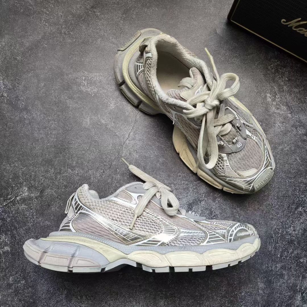Balenciaga Balenciaga Beige Lowtop Sneakers XXXL Men Size US 10 / EU 43 - 6 Thumbnail