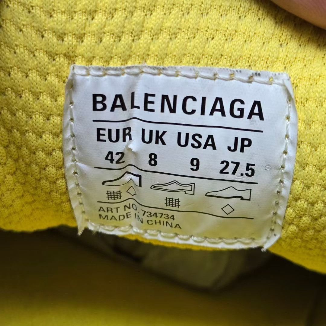 Balenciaga Balenciaga Yellow Lowtop Sneakers XXXL Men Size US 10 / EU 43 - 5 Thumbnail
