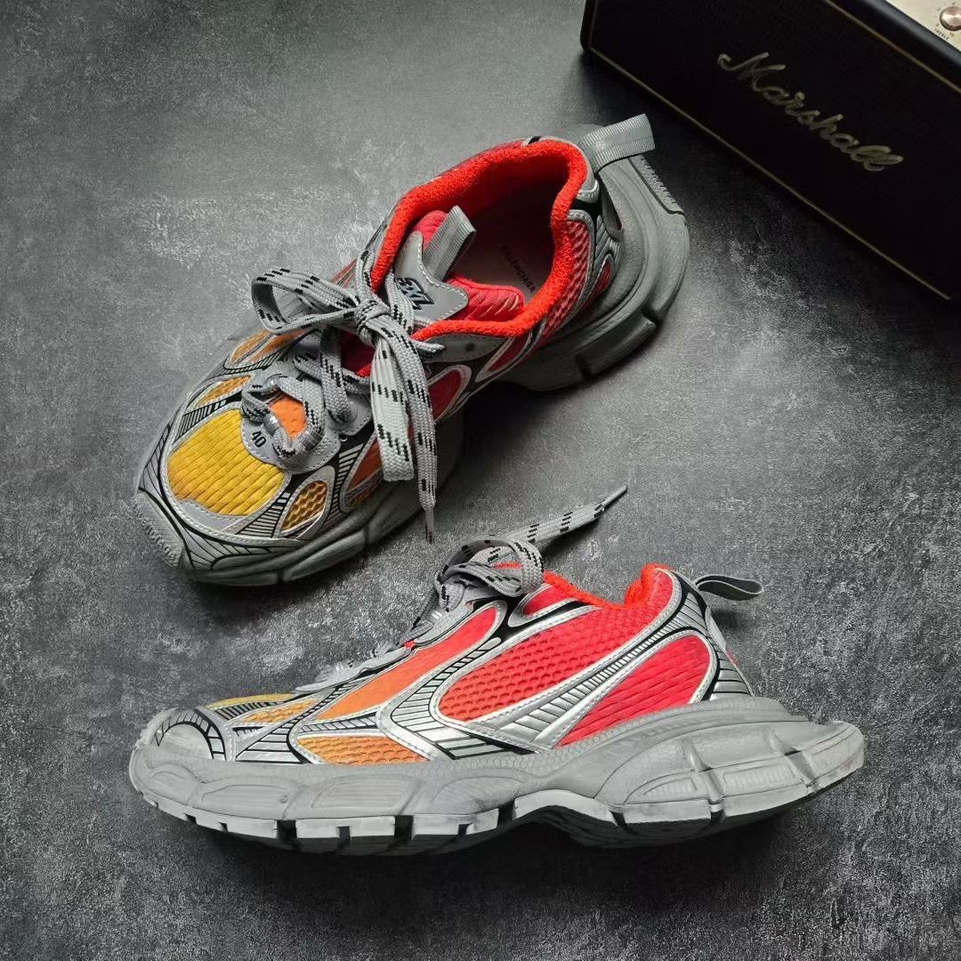 Balenciaga Balenciaga Tie-Dye Gradient Gray Lowtop Sneakers XXXL Men Size US 10 / EU 43 - 4 Thumbnail