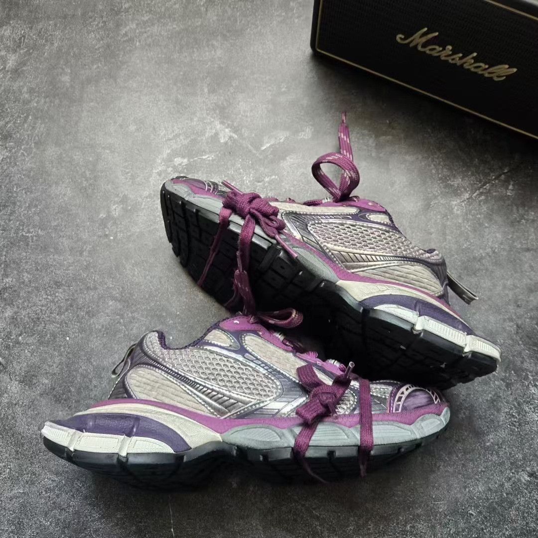 Balenciaga Balenciaga Purple Lowtop Sneakers XXXL Women Size US 8 / IT 38 - 8 Thumbnail