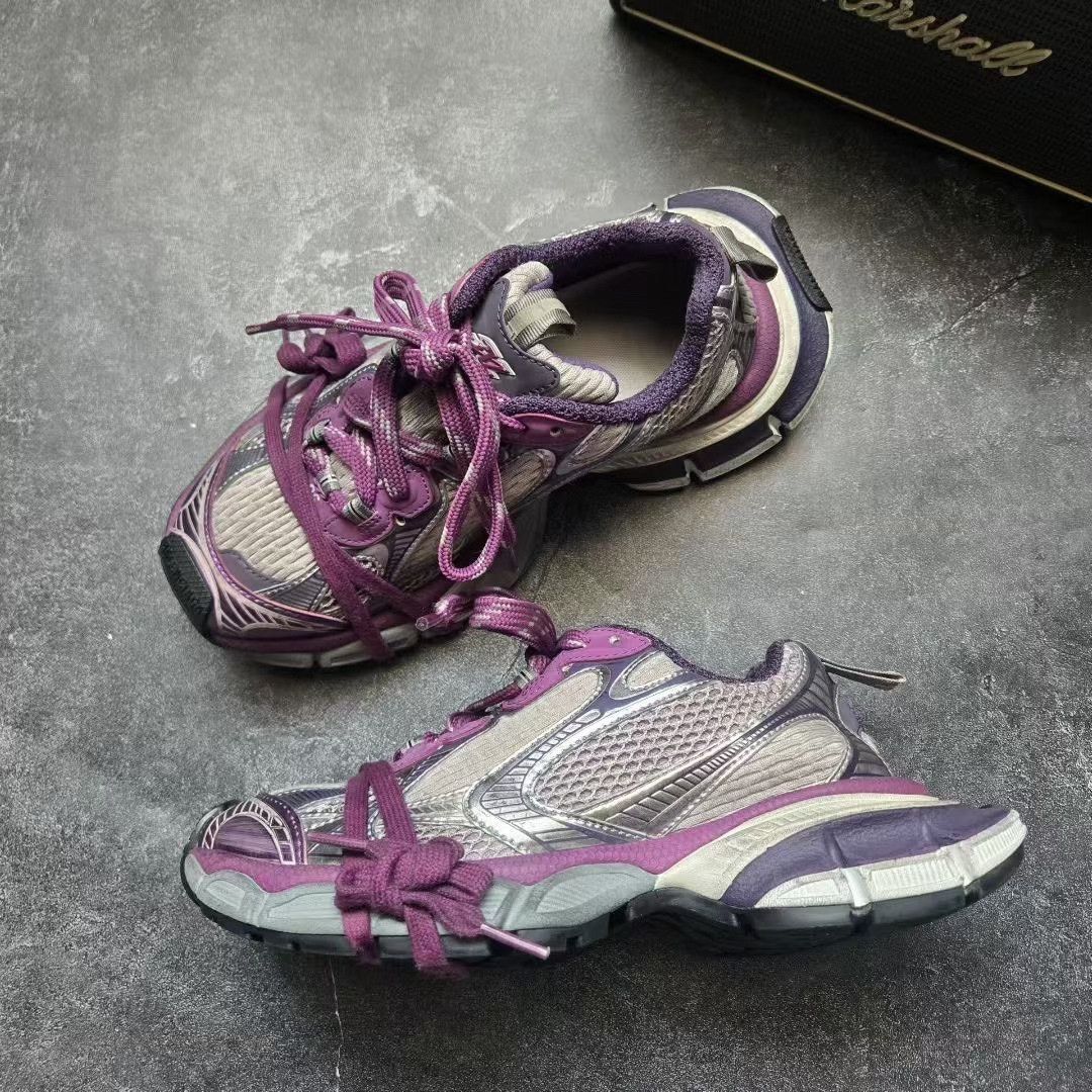Balenciaga Balenciaga Purple Lowtop Sneakers XXXL Women Size US 8 / IT 38 - 4 Thumbnail