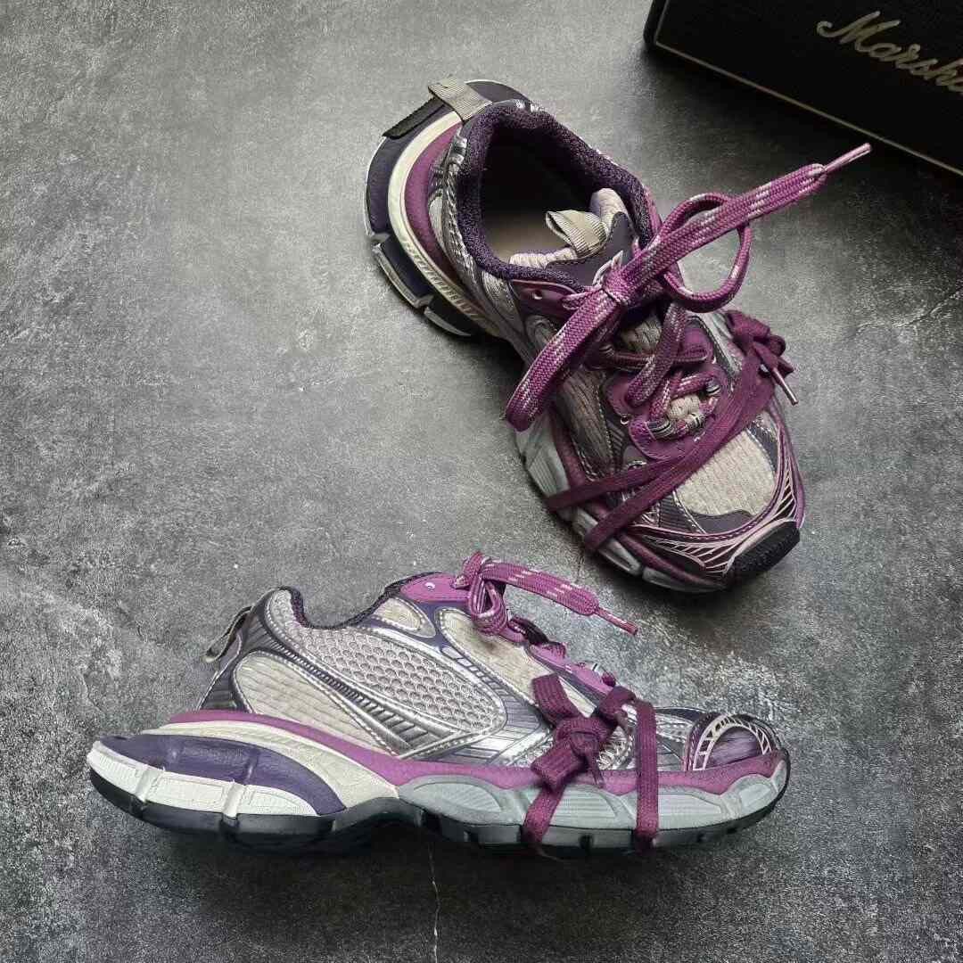 Balenciaga Balenciaga Purple Lowtop Sneakers XXXL Women Size US 8 / IT 38 - 6 Thumbnail