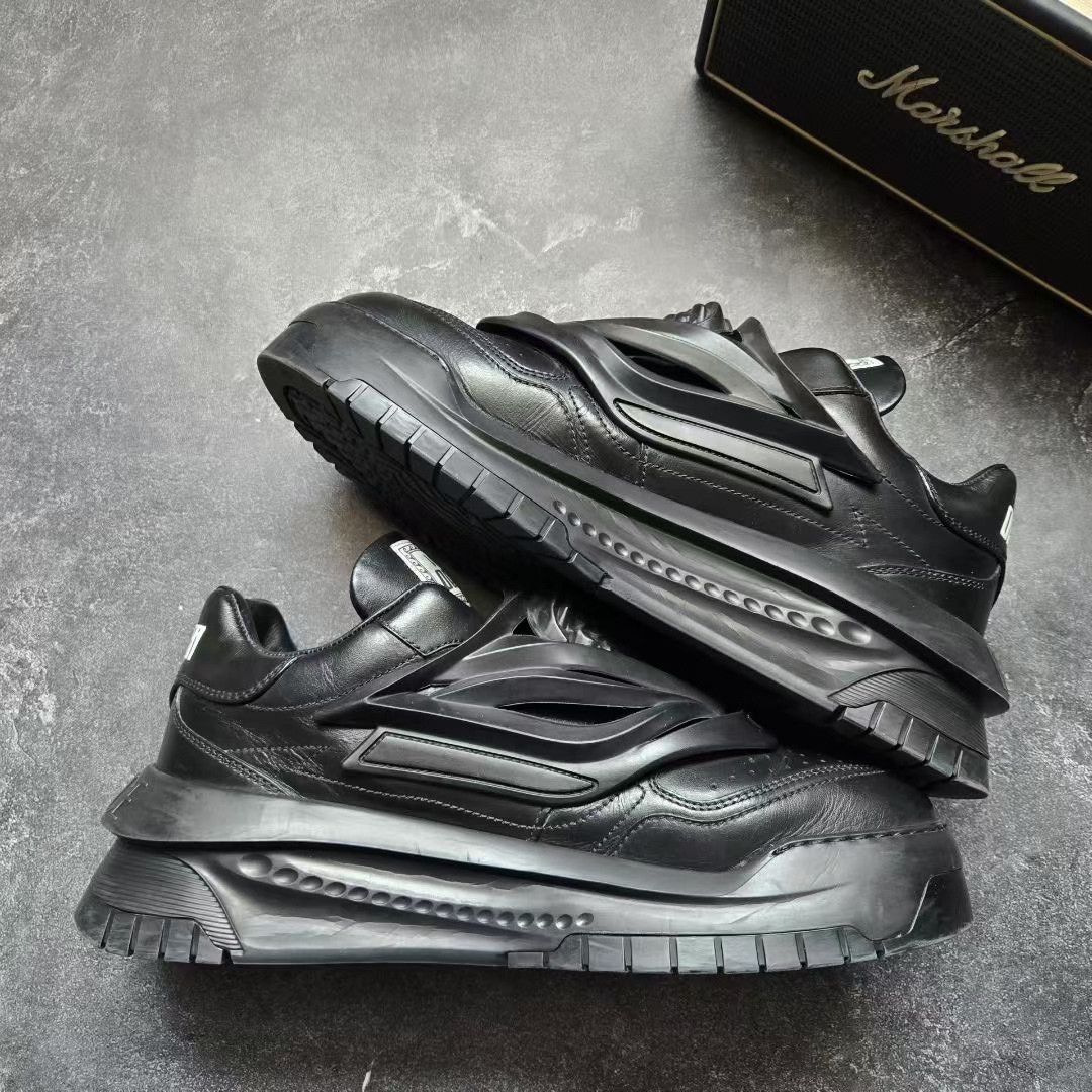 Versace Versace Black Lowtop Sneakers 45 Men Size US 11.5 / EU 44-45 - 9 Thumbnail