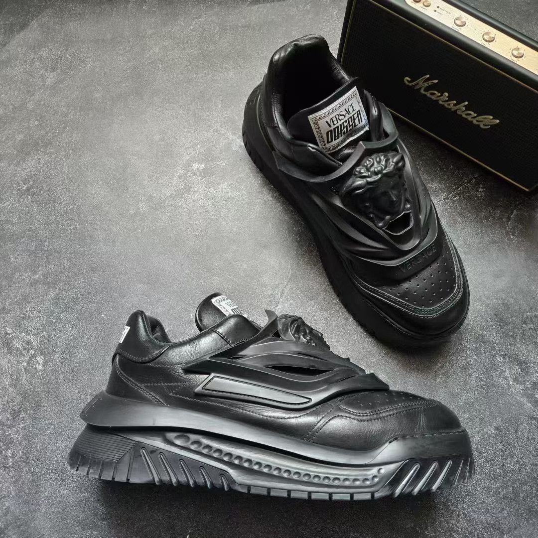 Versace Versace Black Lowtop Sneakers 45 Men Size US 11.5 / EU 44-45 - 6 Thumbnail
