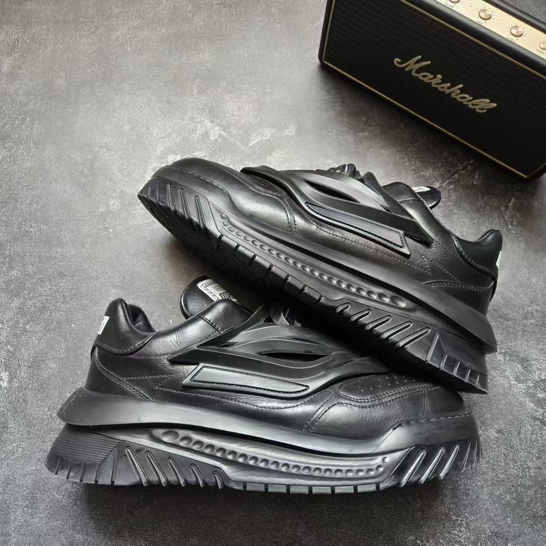 Versace Versace Black Lowtop Sneakers 45 Men Size US 11.5 / EU 44-45 - 8 Thumbnail
