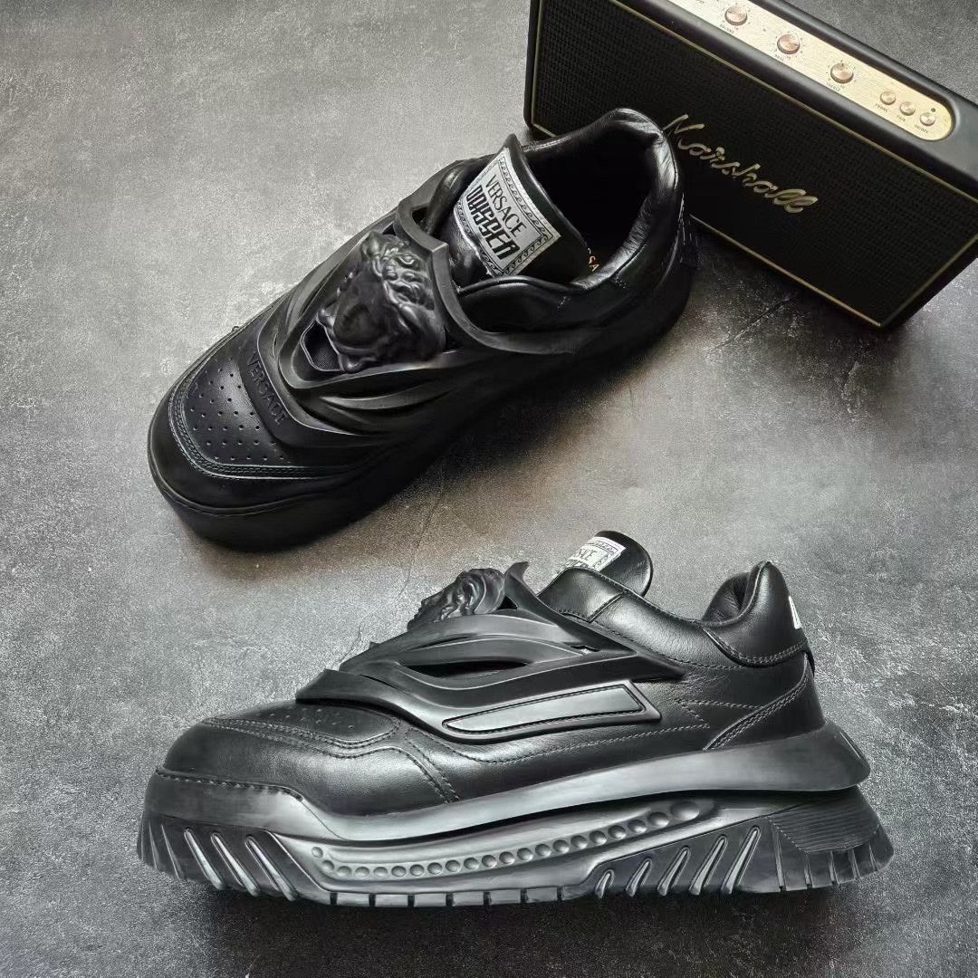 Versace Versace Black Lowtop Sneakers 45 Men Size US 11.5 / EU 44-45 - 4 Thumbnail