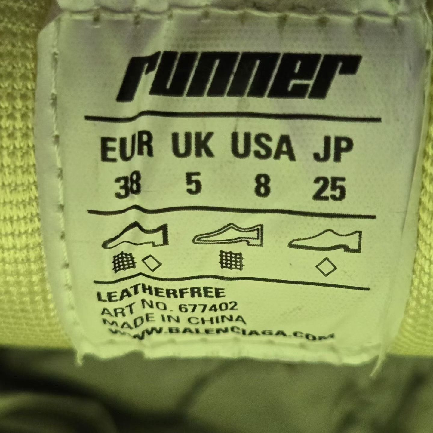 Balenciaga Balenciaga Running Yellow Lowtop Sneakers 38 Women Size US 7.5 / IT 37.5 - 5 Thumbnail