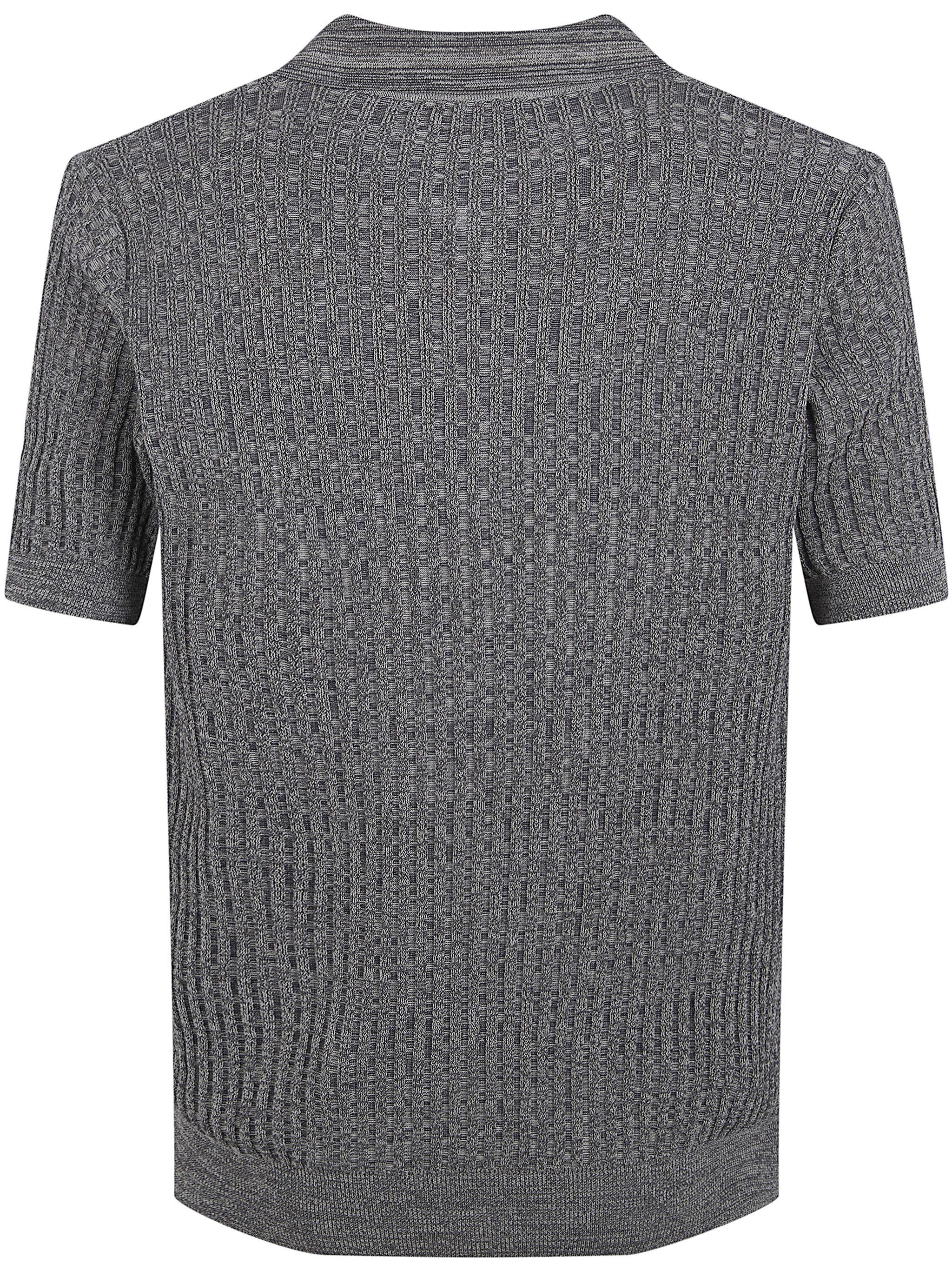 Nuur SHORT SLEEVED POLO NECK MOULINE T-SHIRT Size US M / EU 48-50 / 2 - 2 Thumbnail