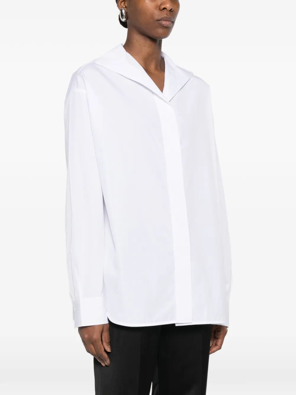 Toteme "SHARP" POPELINE SHIRT Size M / US 6-8 / IT 42-44 - 3 Thumbnail