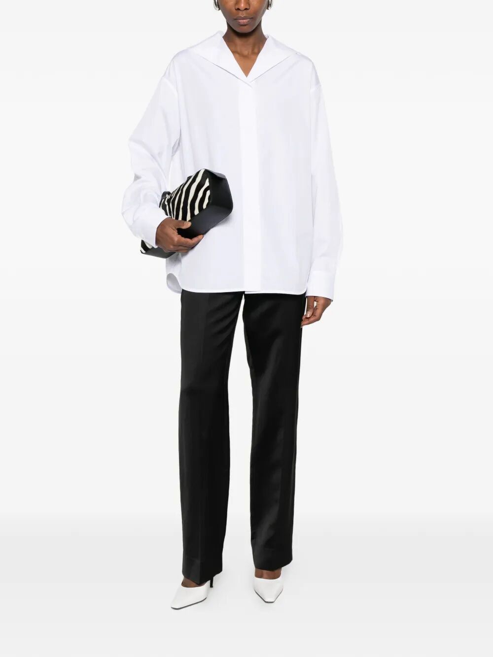 Toteme "SHARP" POPELINE SHIRT Size M / US 6-8 / IT 42-44 - 2 Thumbnail