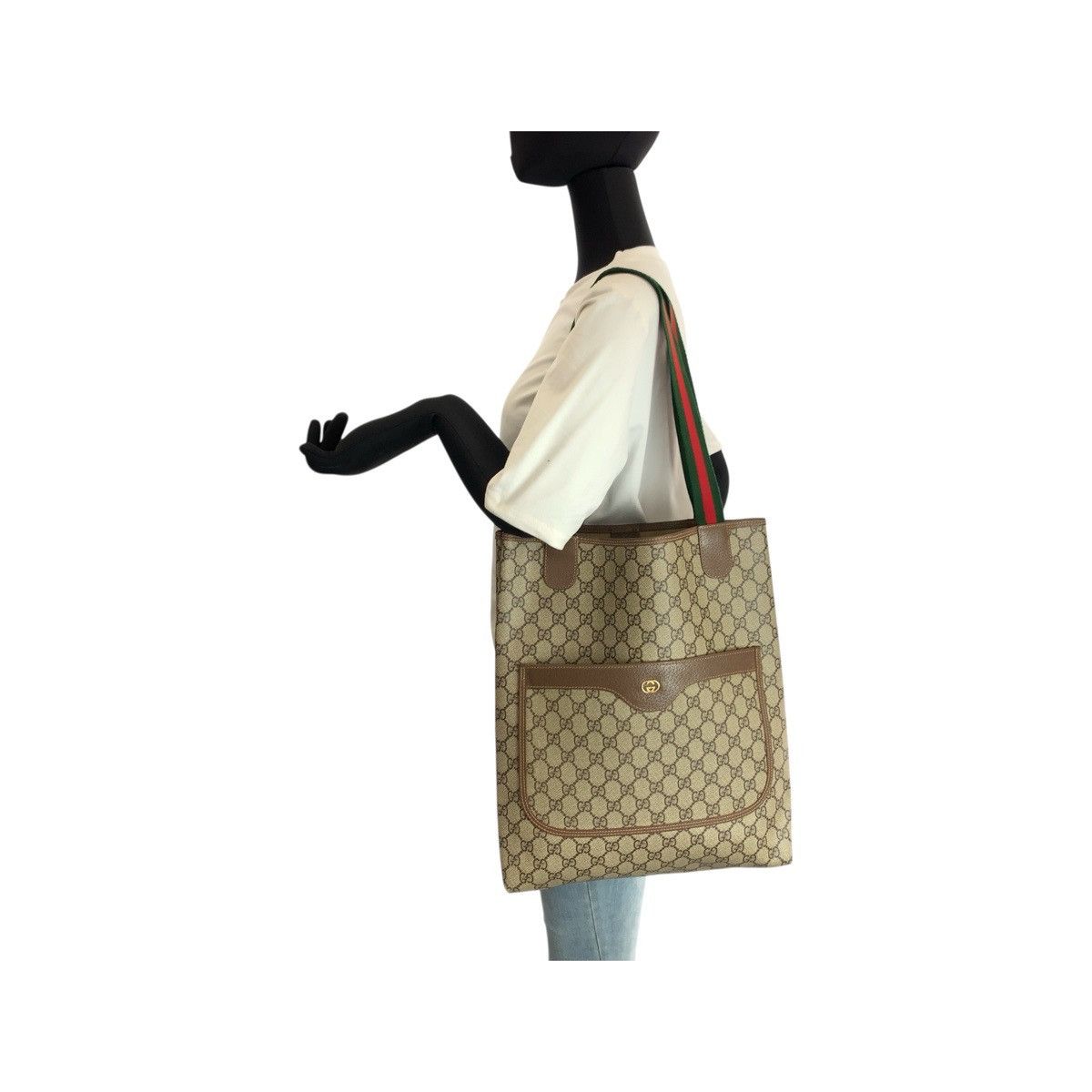 Gucci Gucci Gucci GG Supreme 2way shoulder bag Textile Tote Bag 002586487 DUTY FREE for USA Size ONE SIZE - 7 Thumbnail