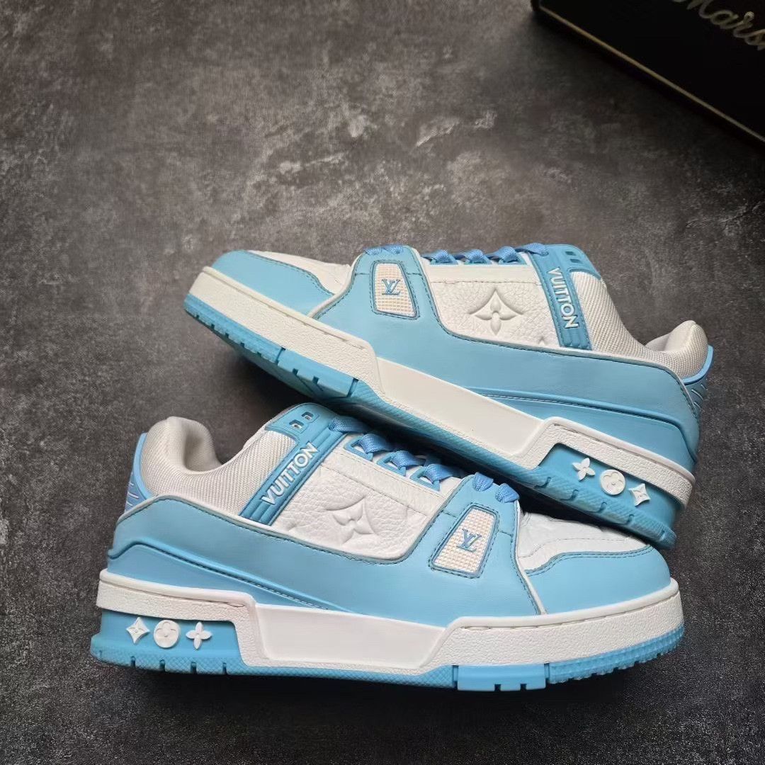 Balenciaga Balenciaga Training Blue Lowtop Sneakers 37 Women Size US 6.5 / IT 36.5 - 7 Thumbnail