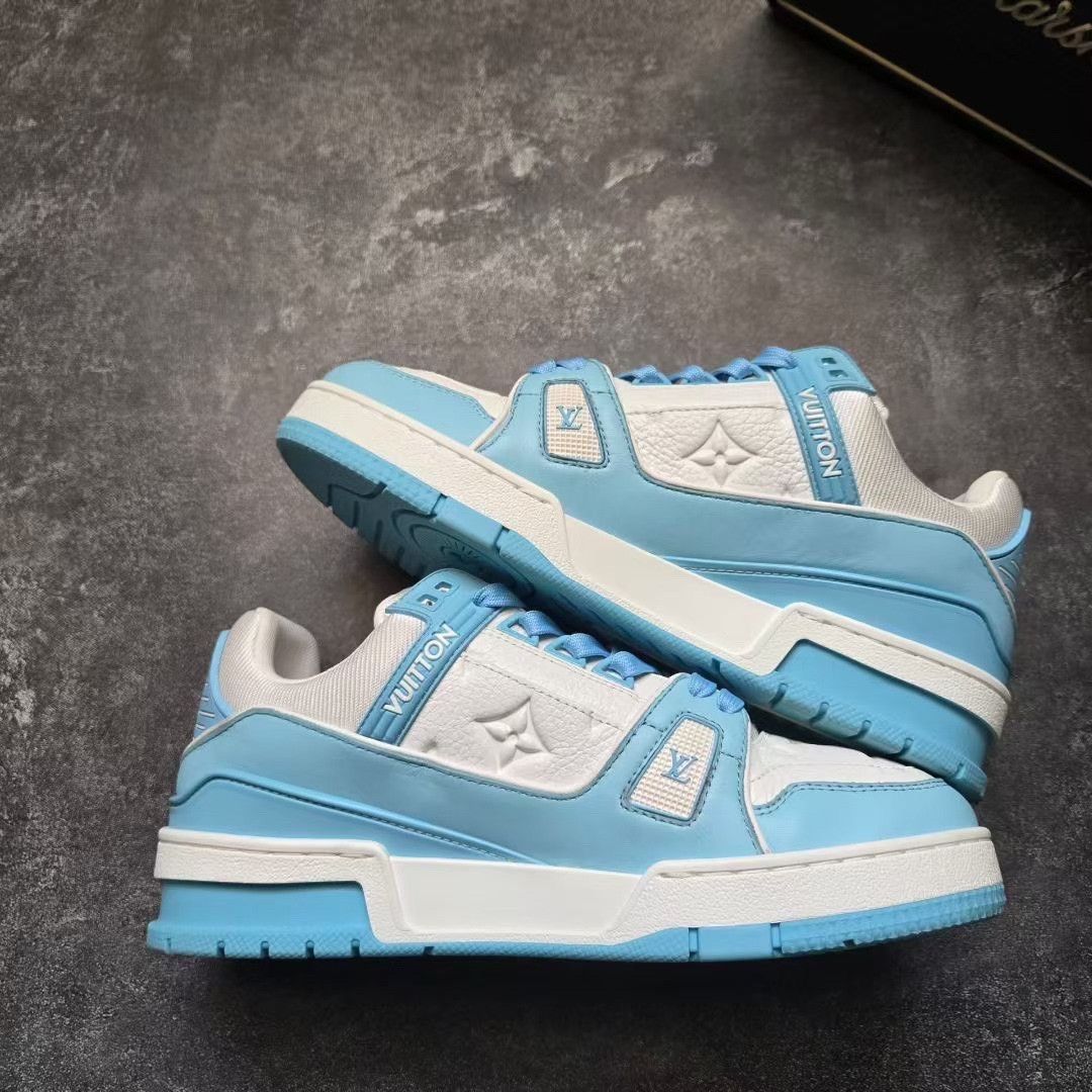 Balenciaga Balenciaga Training Blue Lowtop Sneakers 37 Women Size US 6.5 / IT 36.5 - 8 Thumbnail
