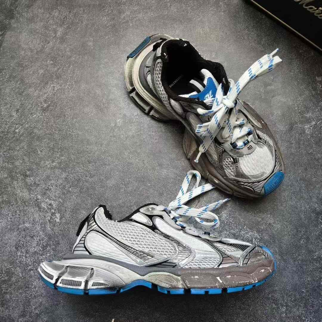 Balenciaga Balenciaga Blue Lowtop Sneakers XXXL Men Size US 10 / EU 43 - 6 Thumbnail