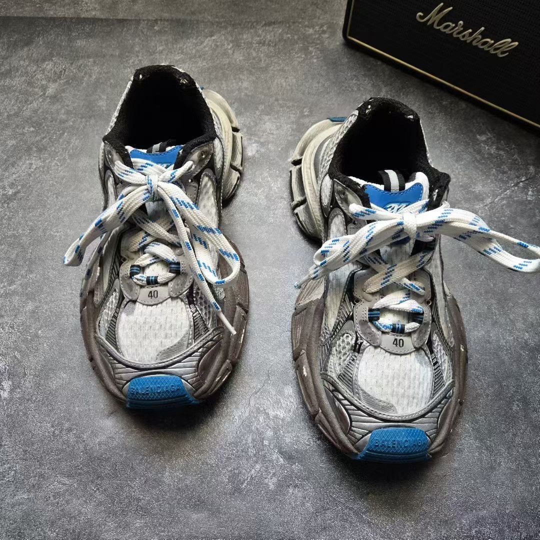 Balenciaga Balenciaga Blue Lowtop Sneakers XXXL Men Size US 10 / EU 43 - 2 Thumbnail