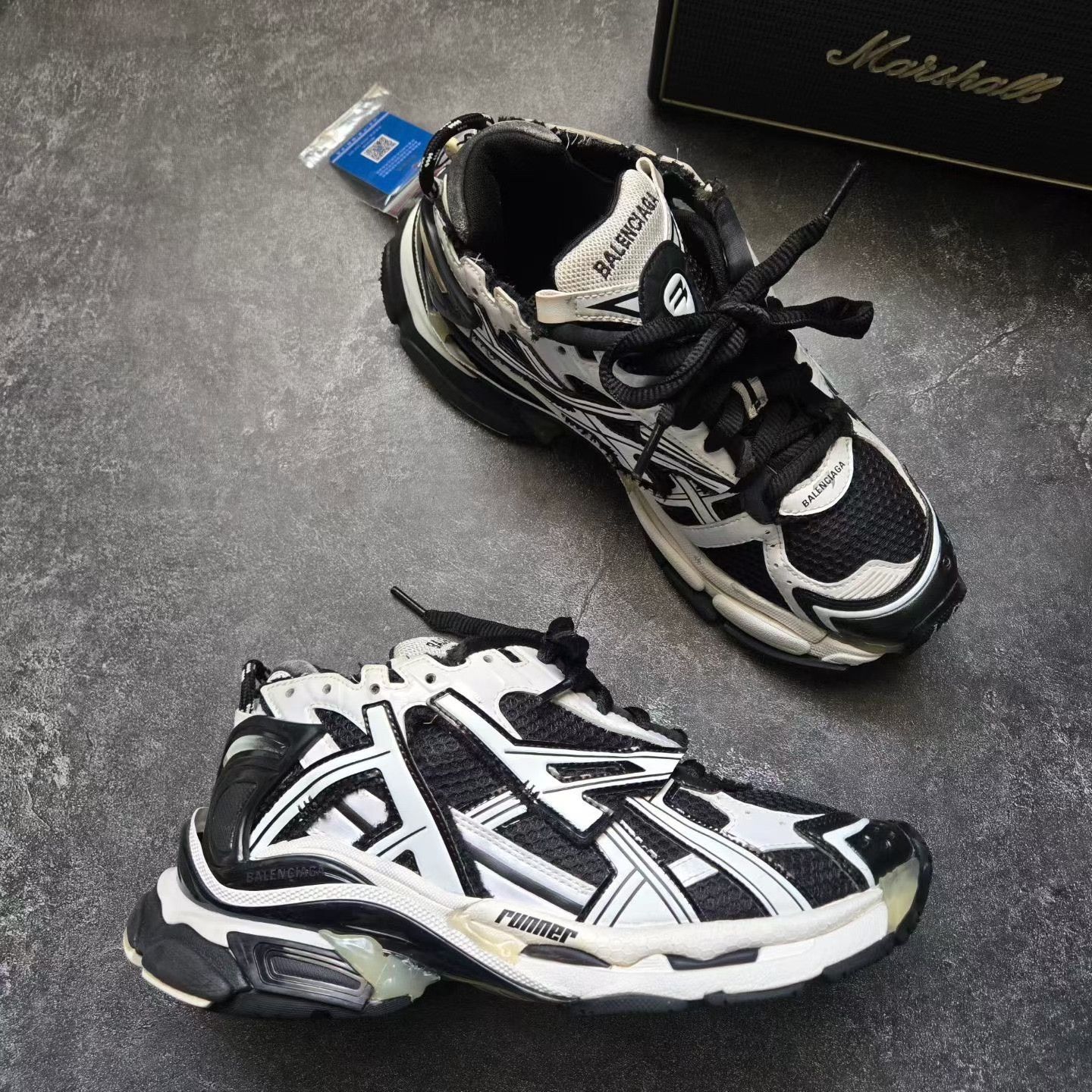 Balenciaga Balenciaga Running Black Lowtop Sneakers 40 Men Size US 7.5 / EU 40-41 - 6 Thumbnail