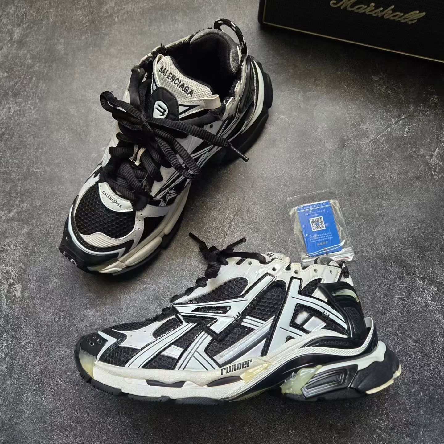 Balenciaga Balenciaga Running Black Lowtop Sneakers 40 Men Size US 7.5 / EU 40-41 - 4 Thumbnail