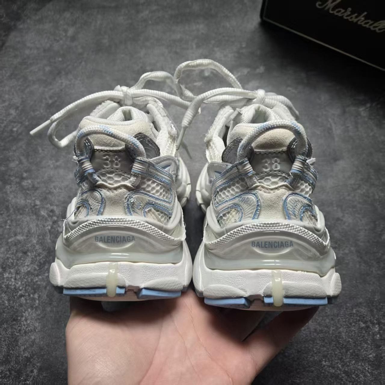 Balenciaga Balenciaga Running Blue Lowtop Sneakers 38 Women Size US 7.5 / IT 37.5 - 7 Thumbnail