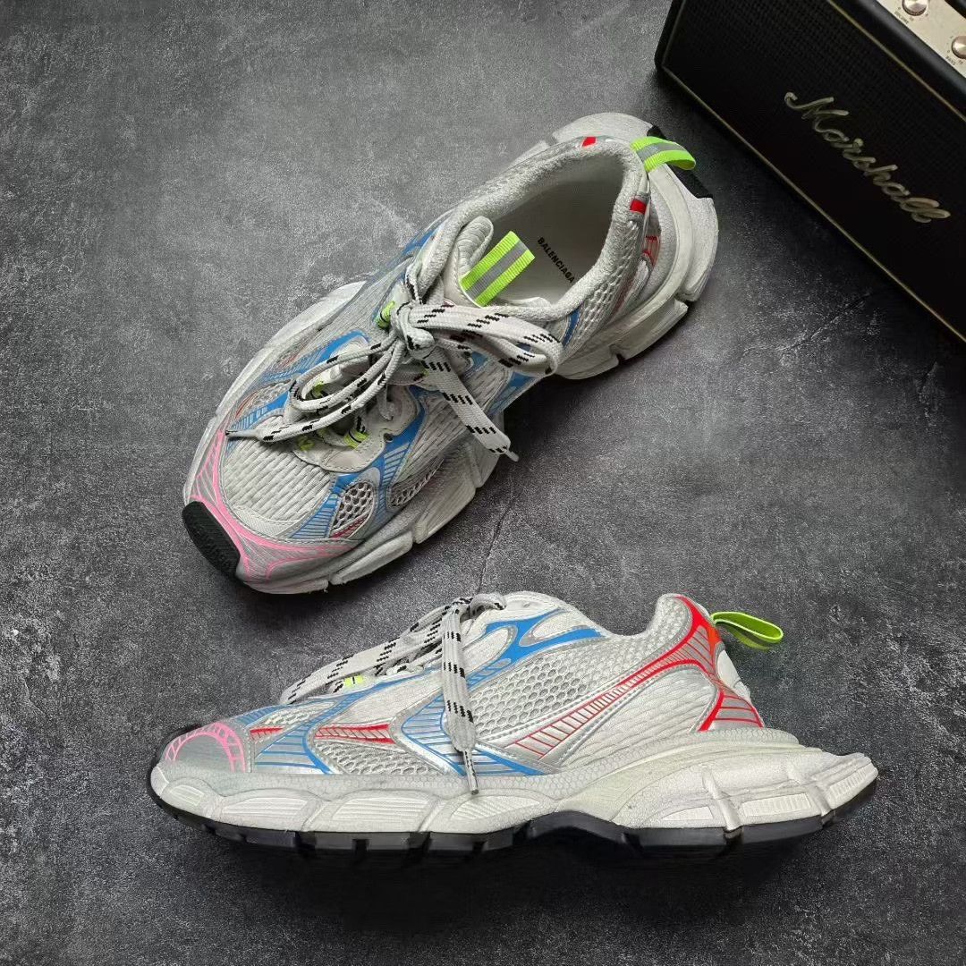 Balenciaga Balenciaga Rainbow Multi Lowtop Sneakers XXXL Men Size US 10 / EU 43 - 4 Thumbnail