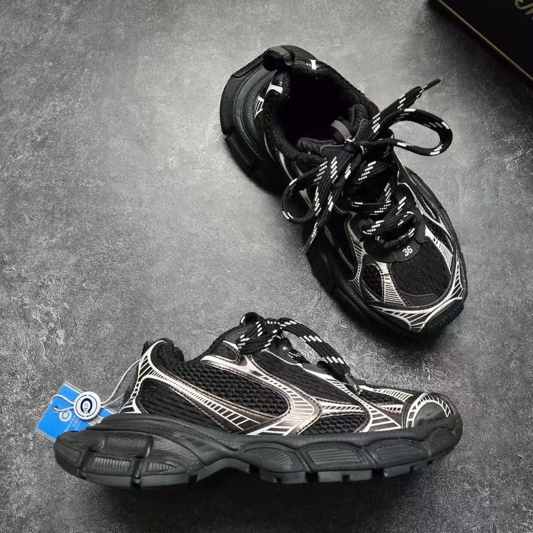 Balenciaga Balenciaga Silver Lowtop Sneakers XXXL Women Size US 8 / IT 38 - 6 Thumbnail