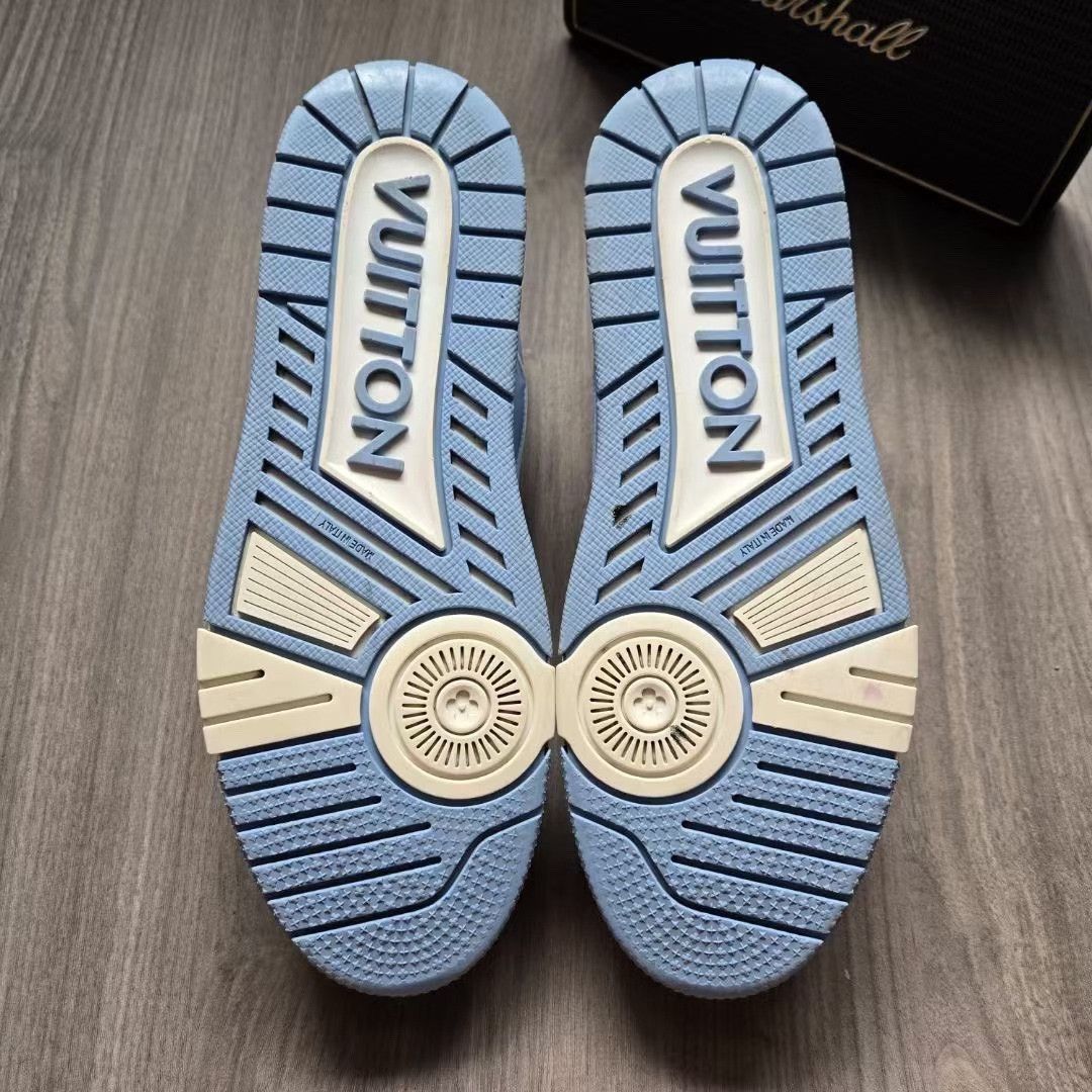 Louis Vuitton Louis Vuitton Training Blue Lowtop Sneakers 8 Men Size US 8 / EU 41 - 7 Thumbnail