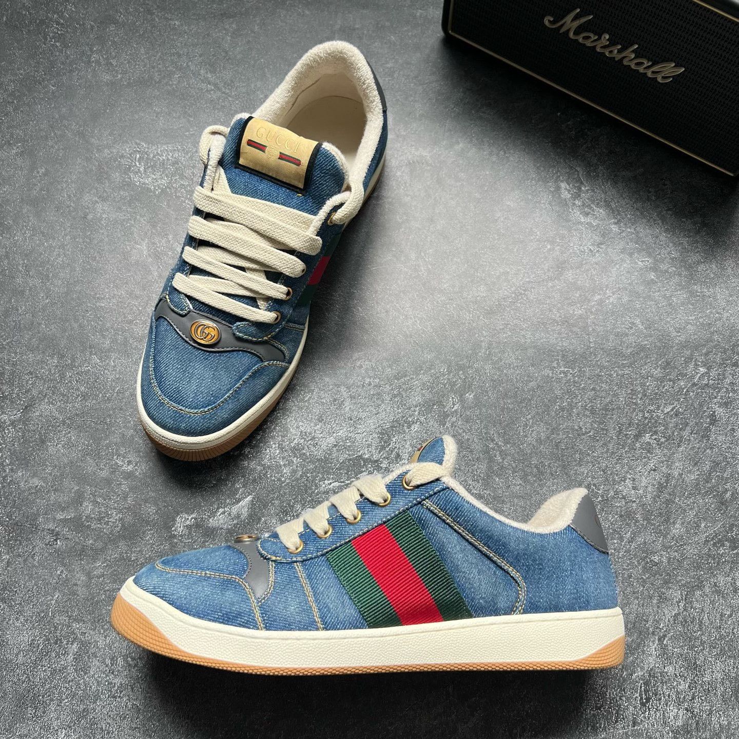 Gucci Gucci Denim Blue Lowtop Sneakers 41 Men Size US 8.5 / EU 41-42 - 4 Thumbnail
