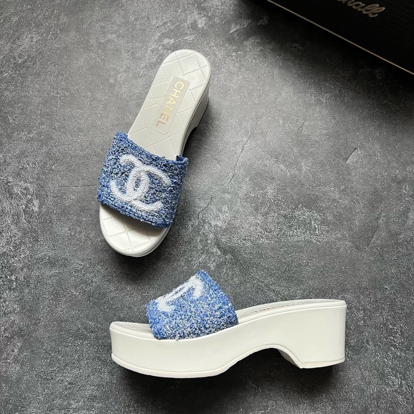 Chanel Chanel Blue Sandals 24 Women Size US 8 / IT 38 - 4 Thumbnail