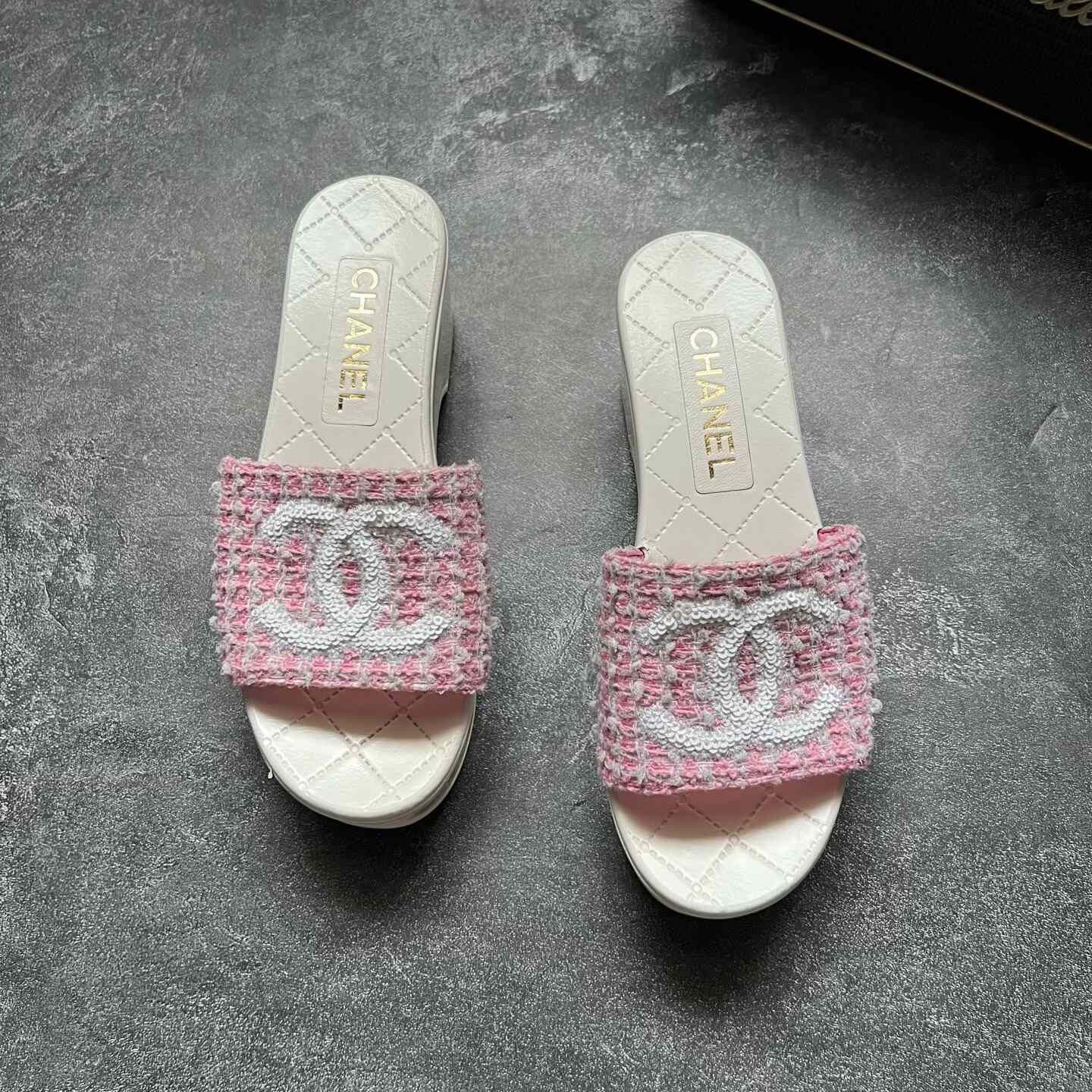 Chanel Chanel Pink Sandals 24 Women Size US 8 / IT 38 - 3 Thumbnail