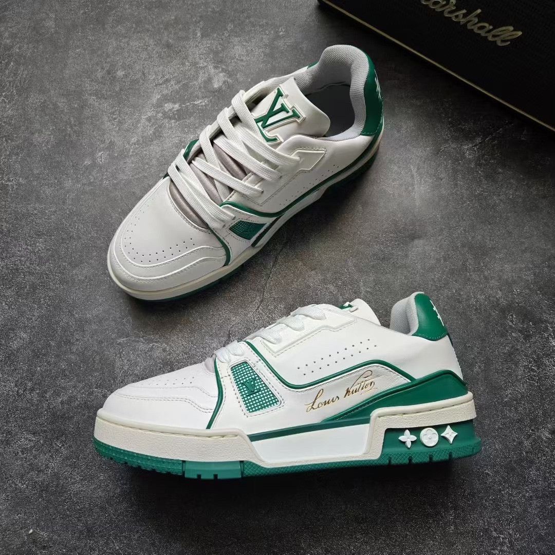 Louis Vuitton Louis Vuitton Training Green Lowtop Sneakers 36 Women Size US 6 / IT 36 - 4 Thumbnail