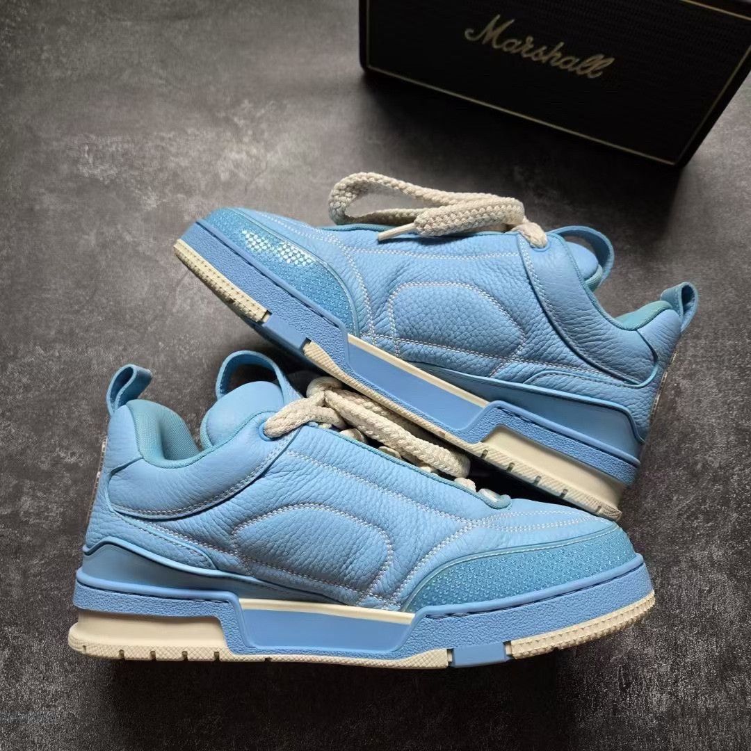 Louis Vuitton Louis Vuitton Skate Blue Lowtop Sneakers 41 Men Size US 8.5 / EU 41-42 - 2 Thumbnail