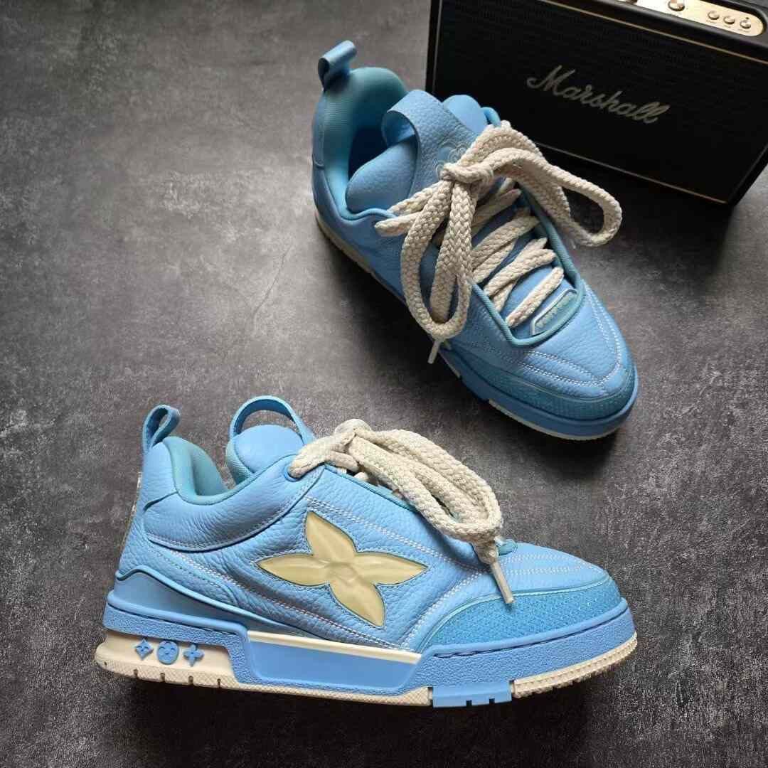 Louis Vuitton Louis Vuitton Skate Blue Lowtop Sneakers 41 Men Size US 8.5 / EU 41-42 - 5 Thumbnail