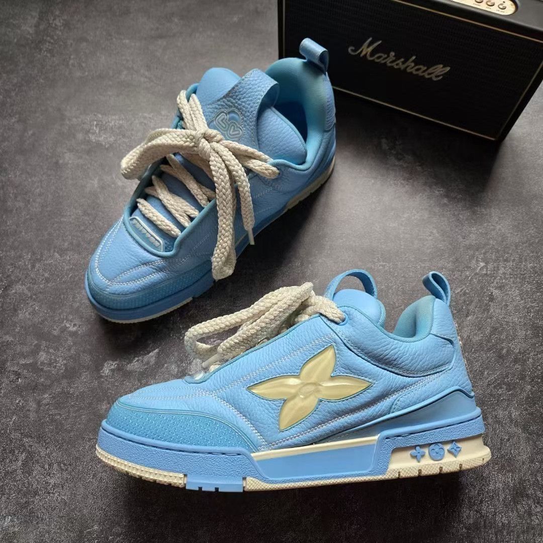 Louis Vuitton Louis Vuitton Skate Blue Lowtop Sneakers 41 Men Size US 8.5 / EU 41-42 - 4 Thumbnail