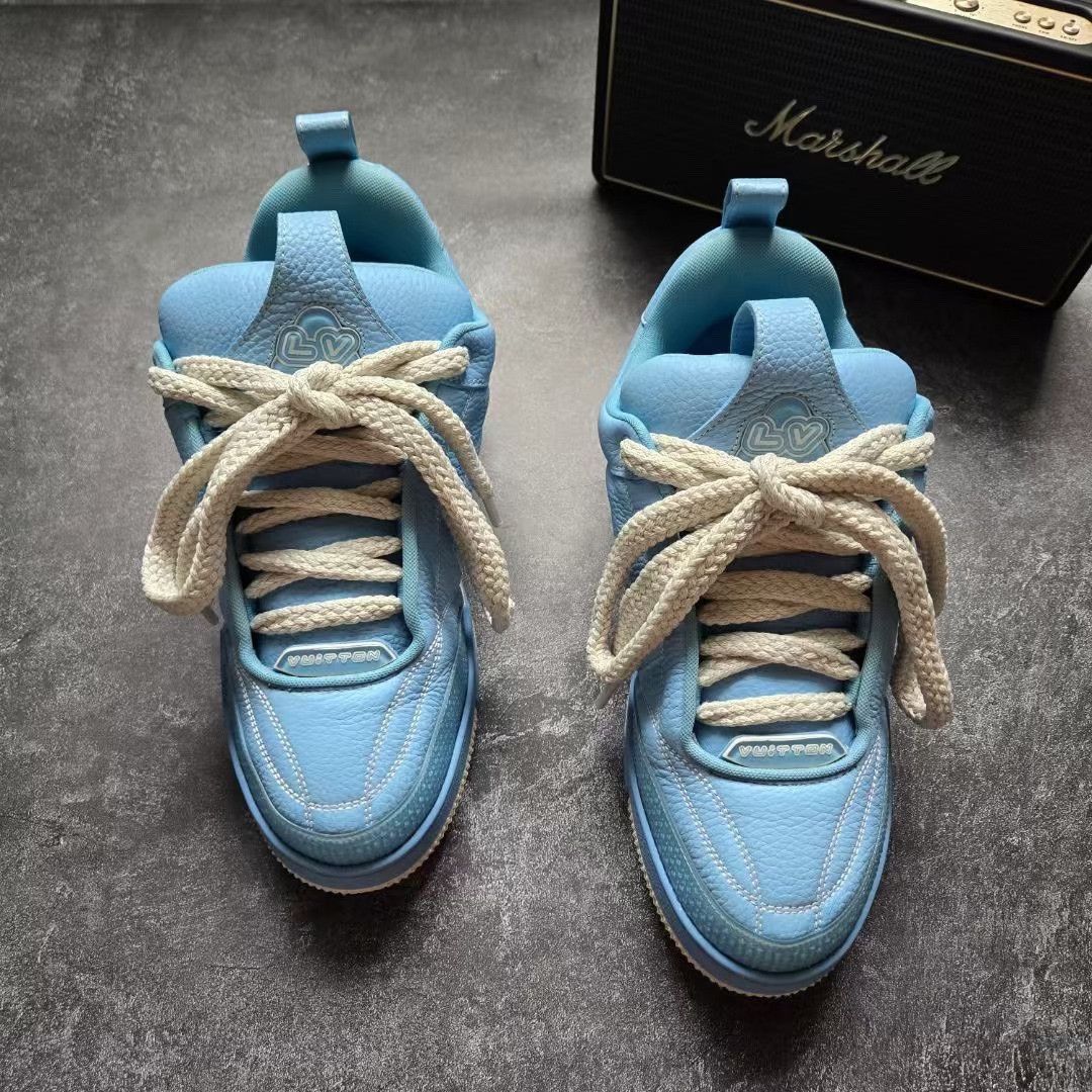 Louis Vuitton Louis Vuitton Skate Blue Lowtop Sneakers 41 Men Size US 8.5 / EU 41-42 - 3 Thumbnail