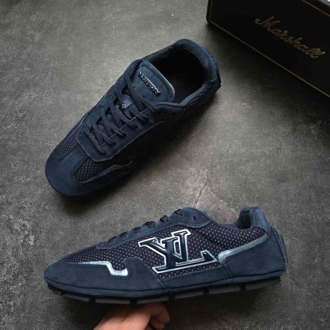 Louis Vuitton Louis Vuitton Blue Lowtop Sneakers 41 Men Size US 8.5 / EU 41-42 - 4 Thumbnail
