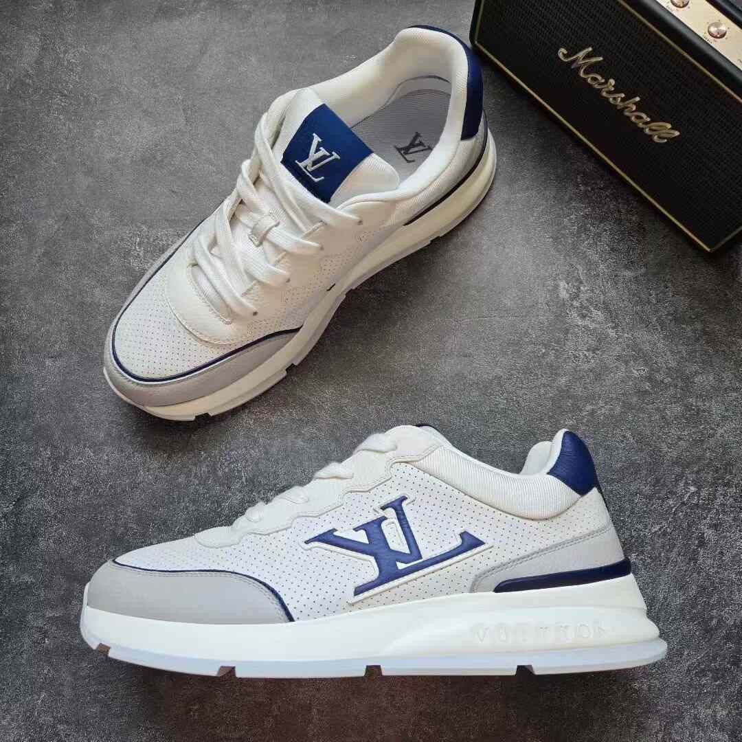 Louis Vuitton Louis Vuitton Blue Lowtop Sneakers 10 Men Size US 10 / EU 43 - 4 Thumbnail
