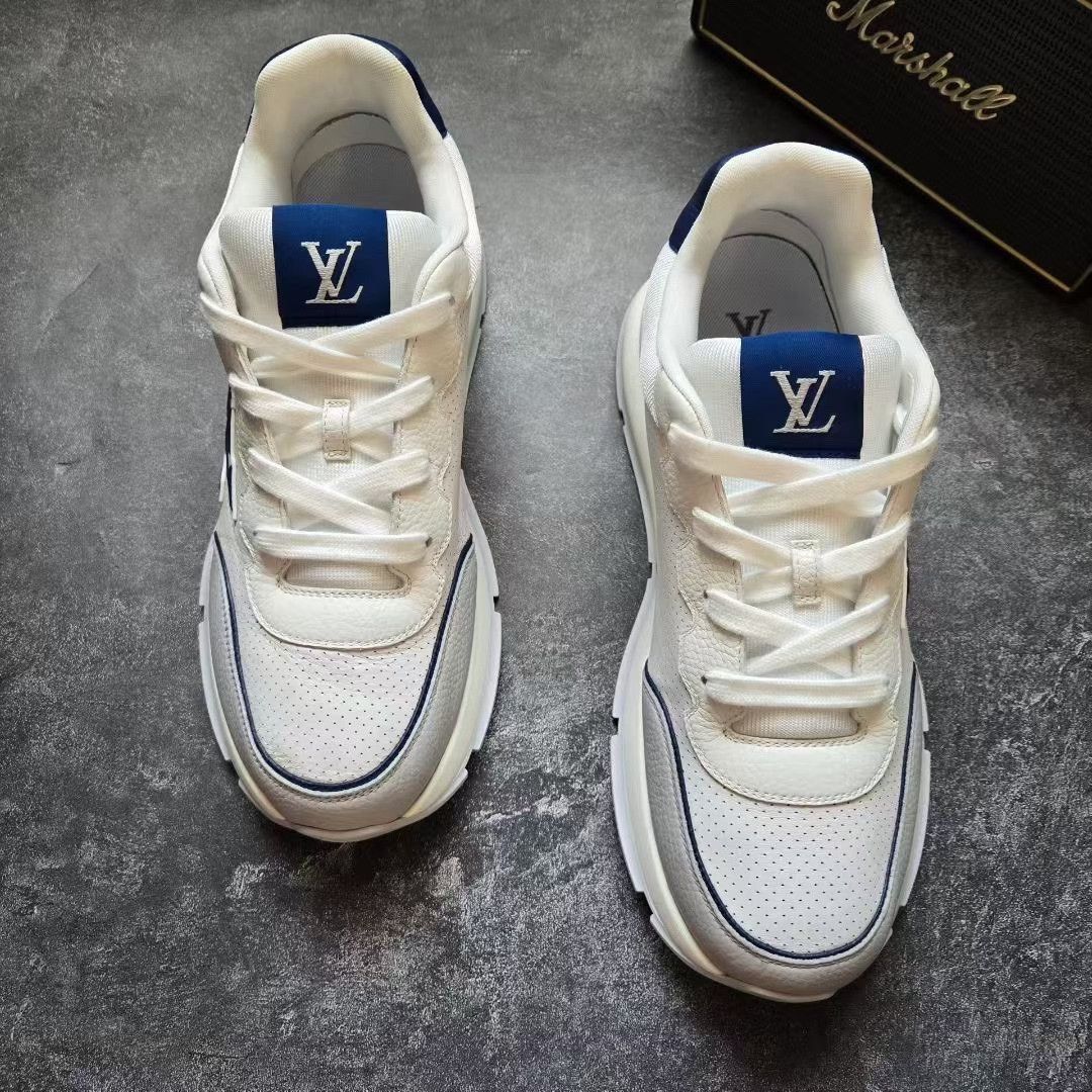 Louis Vuitton Louis Vuitton Blue Lowtop Sneakers 10 Men Size US 10 / EU 43 - 3 Thumbnail