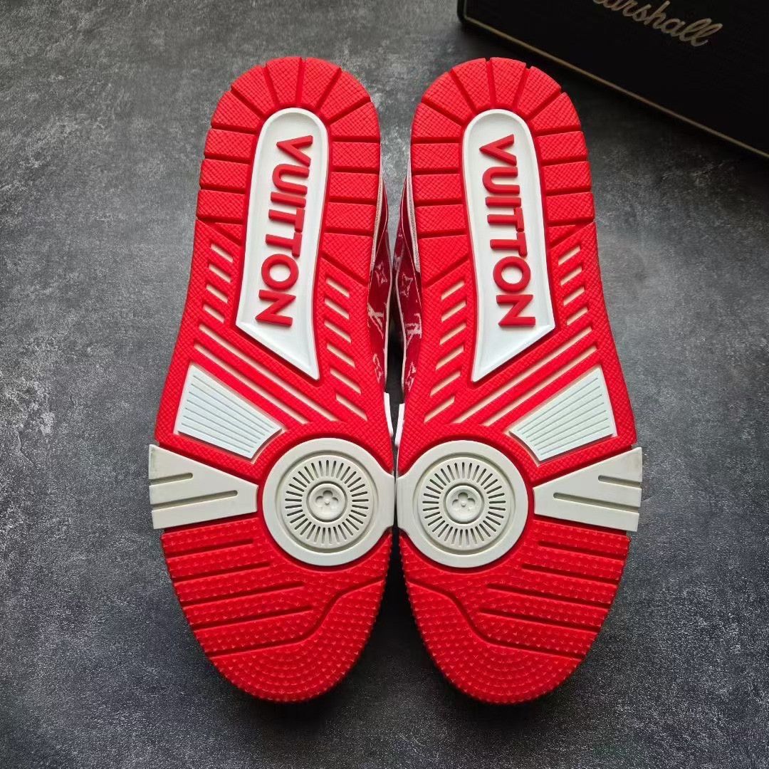 Louis Vuitton Louis Vuitton Training Red Lowtop Sneakers 41 Men Size US 8.5 / EU 41-42 - 7 Thumbnail