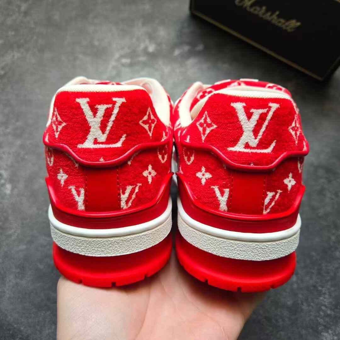 Louis Vuitton Louis Vuitton Training Red Lowtop Sneakers 41 Men Size US 8.5 / EU 41-42 - 6 Thumbnail