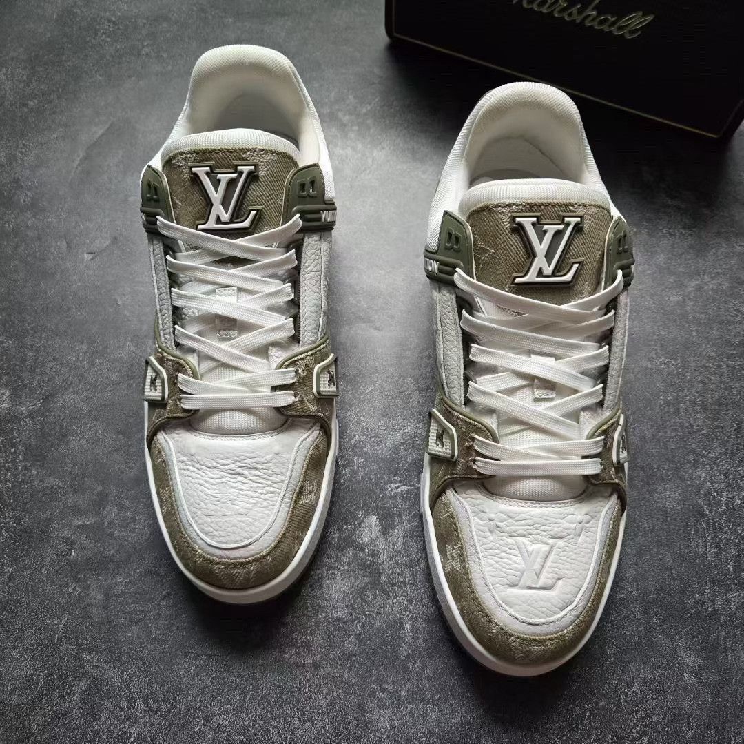 Louis Vuitton Louis Vuitton Training Green Lowtop Sneakers 25 Men Size US 10 / EU 43 - 3 Thumbnail