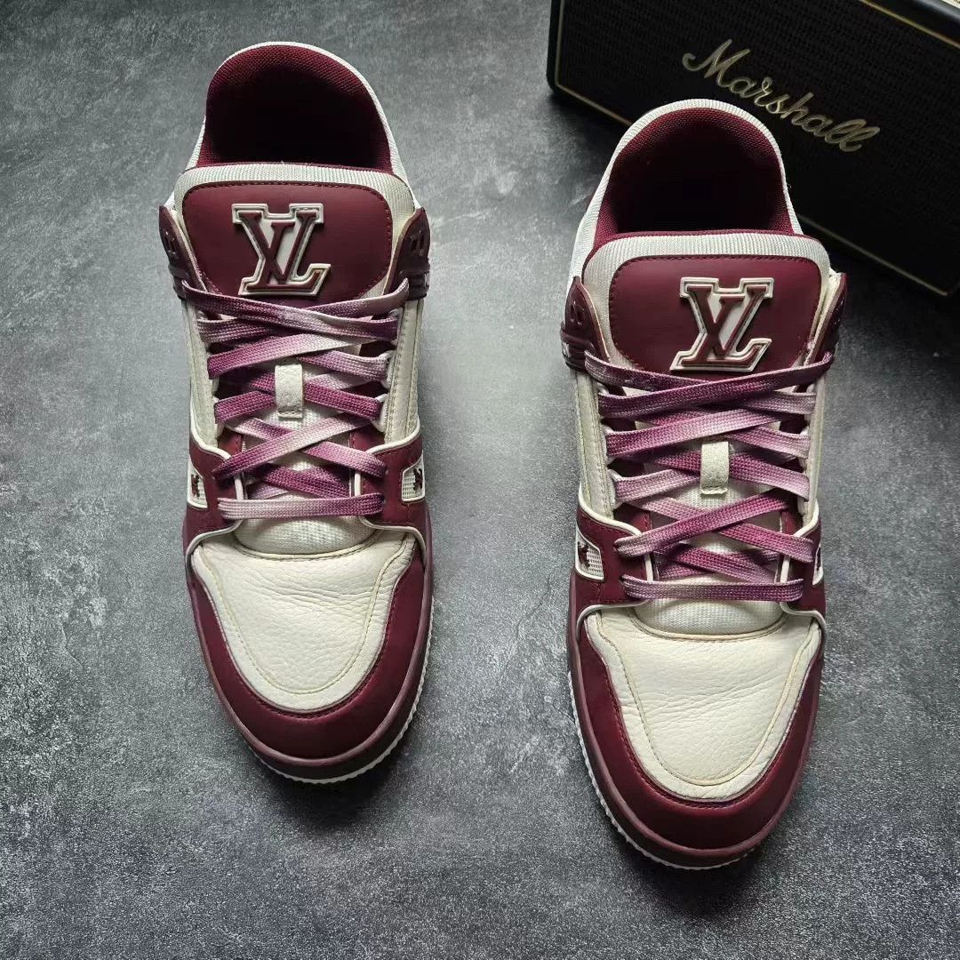 Louis Vuitton Louis Vuitton Training Red Lowtop Sneakers 42 Men Size US 9 / EU 42 - 3 Thumbnail