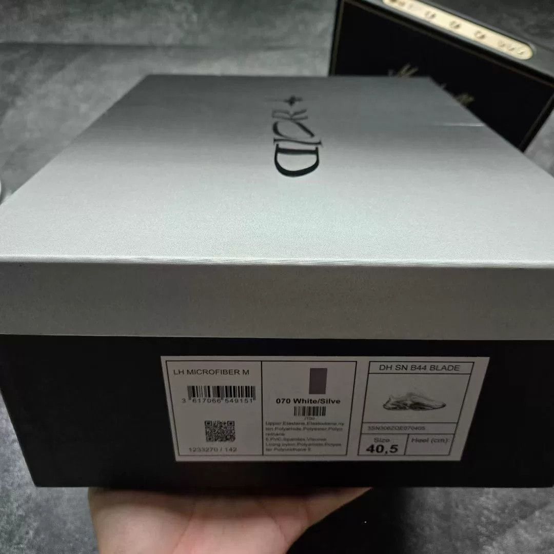 Dior Dior Collab White Lowtop Sneakers 40.5 Men Size US 8 / EU 41 - 8 Thumbnail